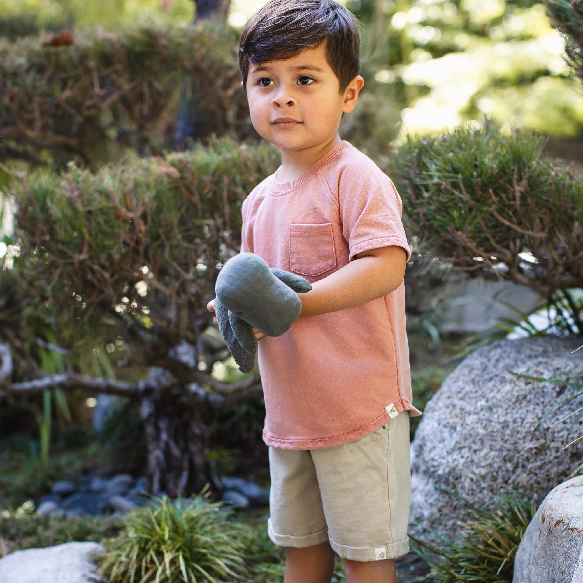 Vintage Wash Pocket Tee & Shorts Set - Image 2