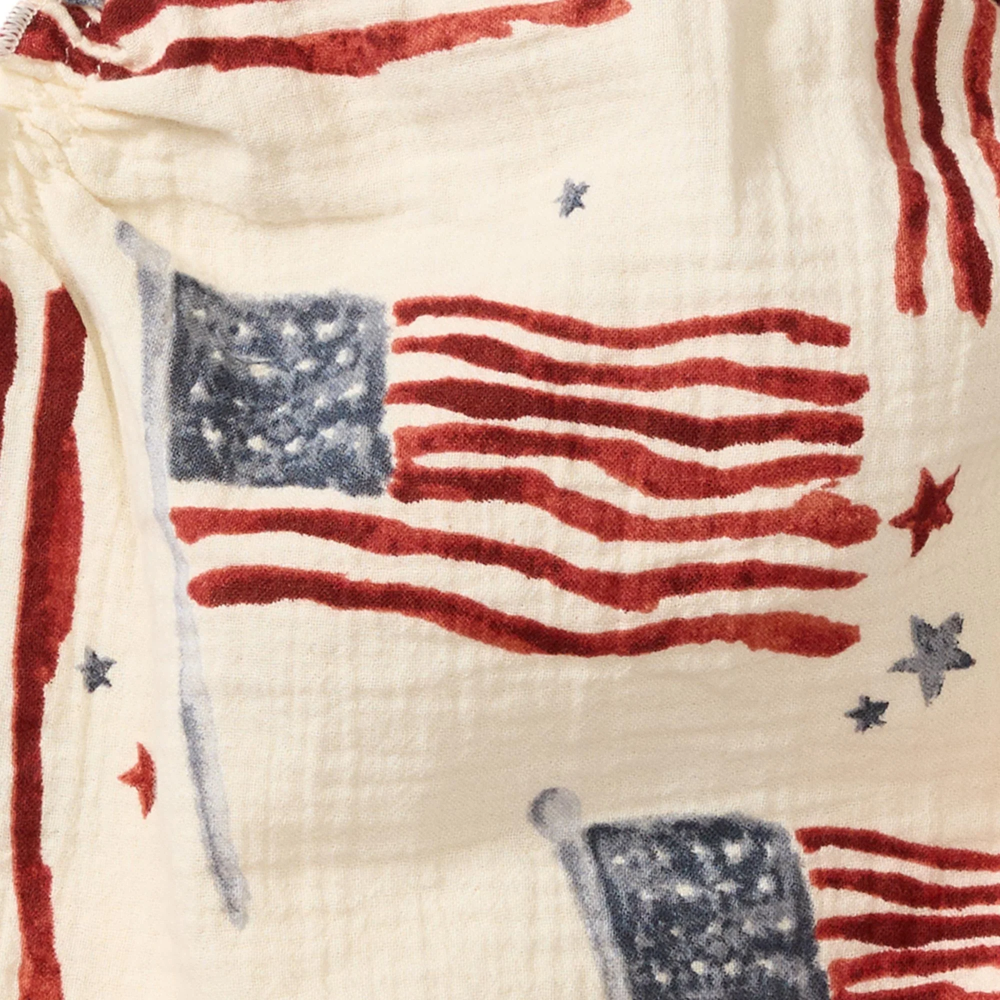 American Flag Baby Girl Bubble Romper - Image 4
