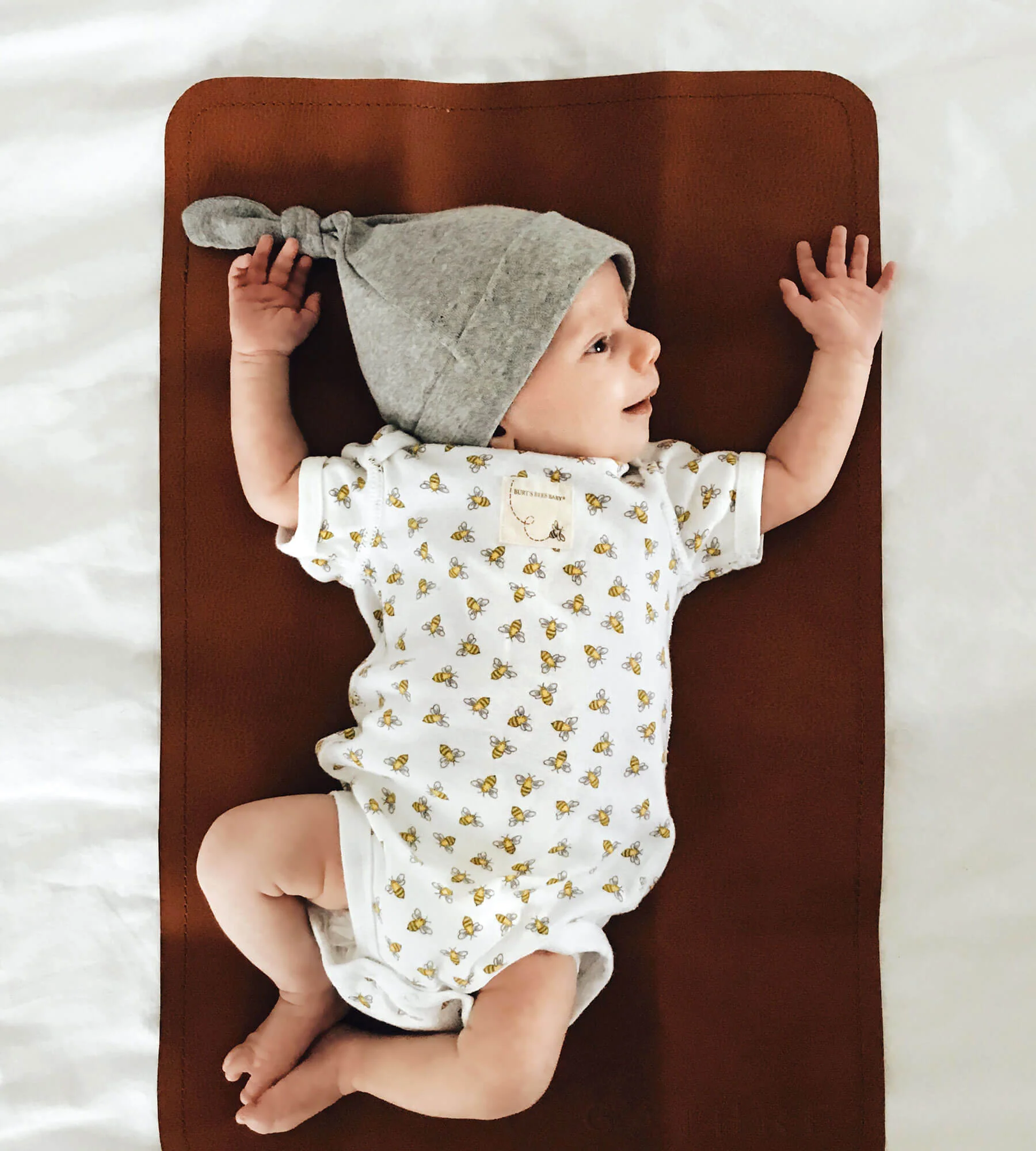 Bee Essentials Organic Short Sleeve Baby Bodysuits 5 Pack - Image 4