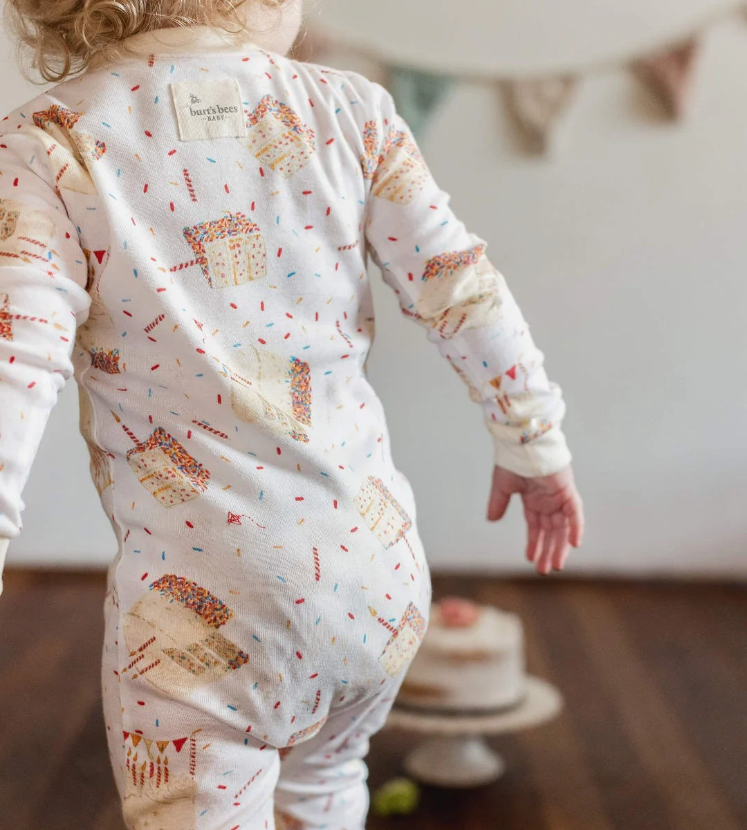 Birthday Cake Organic Two-Piece Long Sleeve Pajamas - Image 6