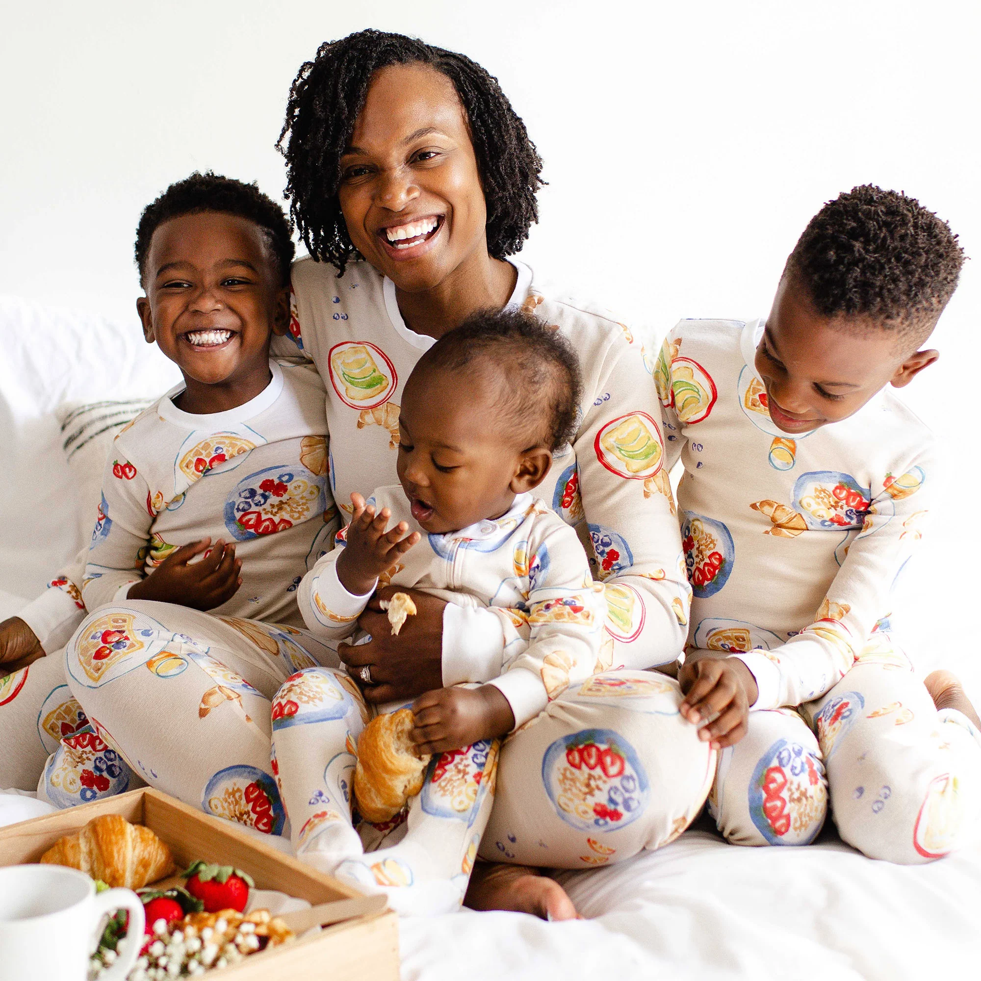 Breakfast In Bed Matching Organic Women's Pajamas - Image 4
