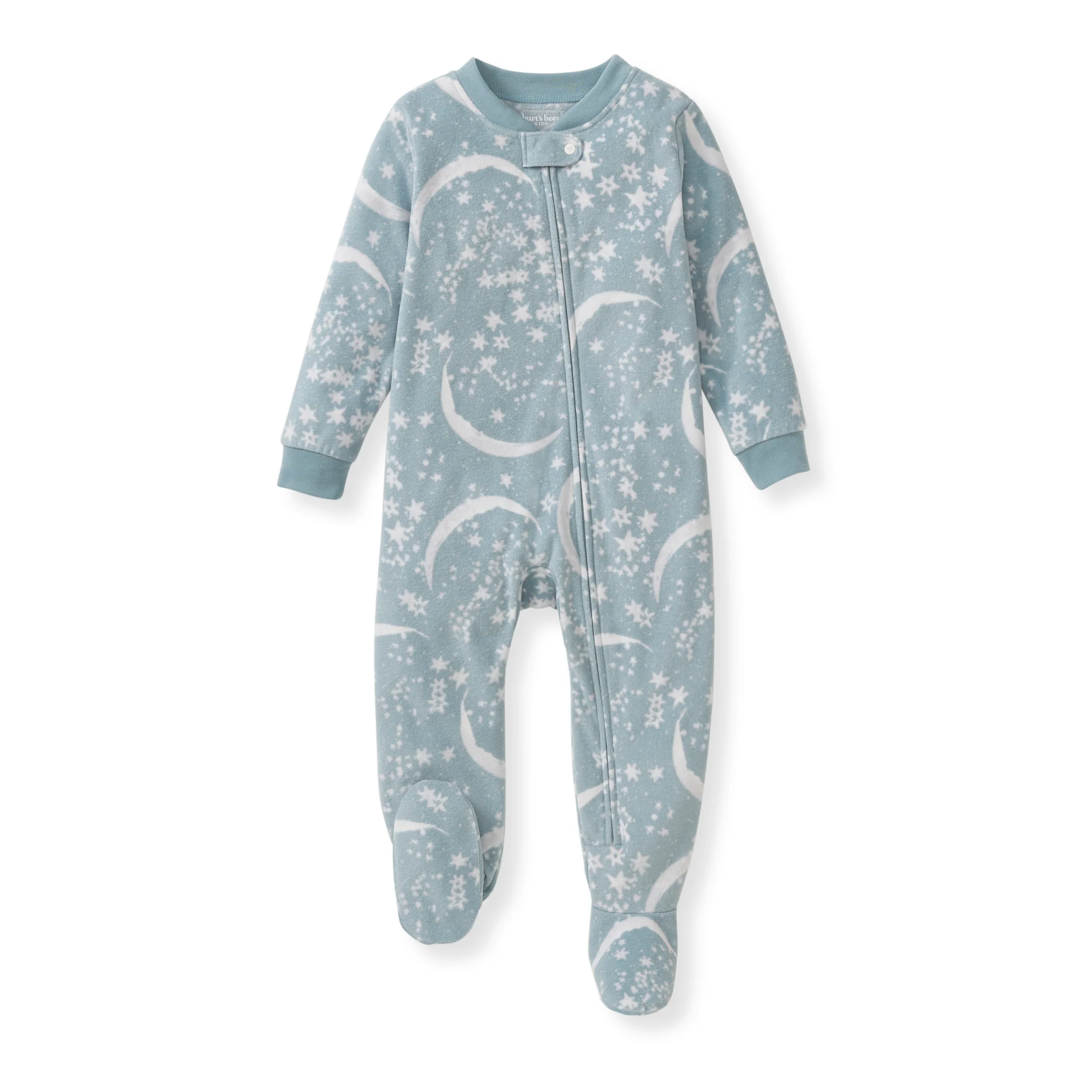 Celestial Moon polarbee™ Repreve® Microfleece Pajamas - Mountain Blue