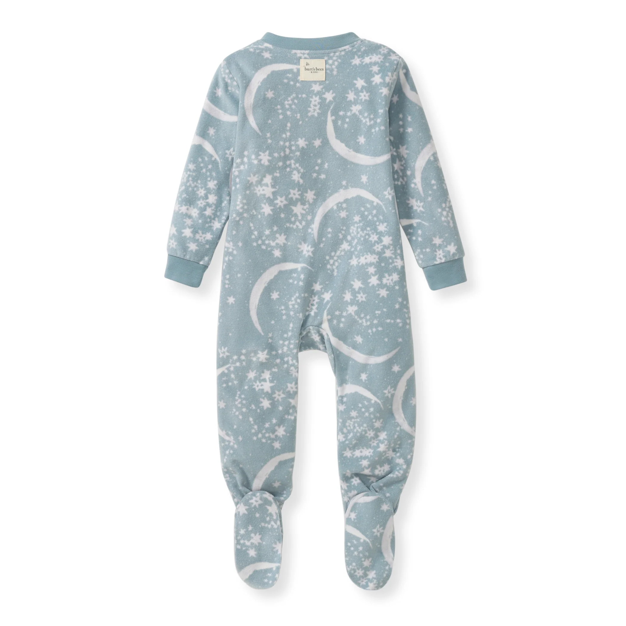 Celestial Moon polarbee™ Repreve® Microfleece Pajamas - Mountain Blue - Image 3