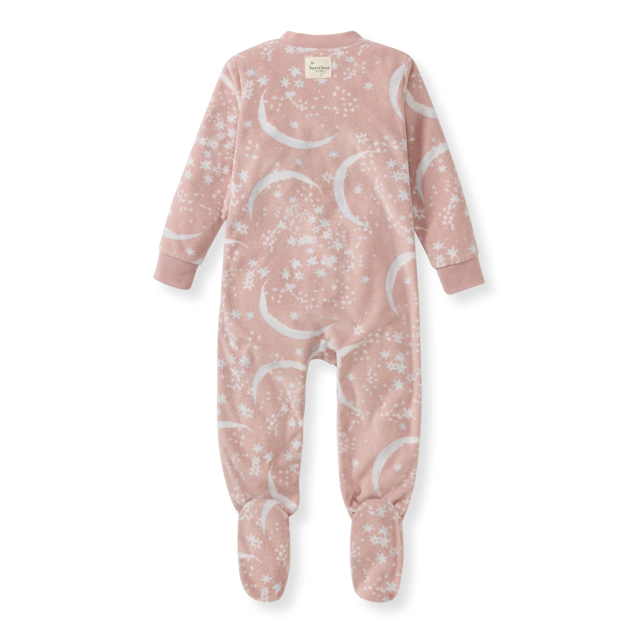 Celestial Moon polarbee⢠Repreve® Microfleece Pajamas - Organic Rose - Image 3