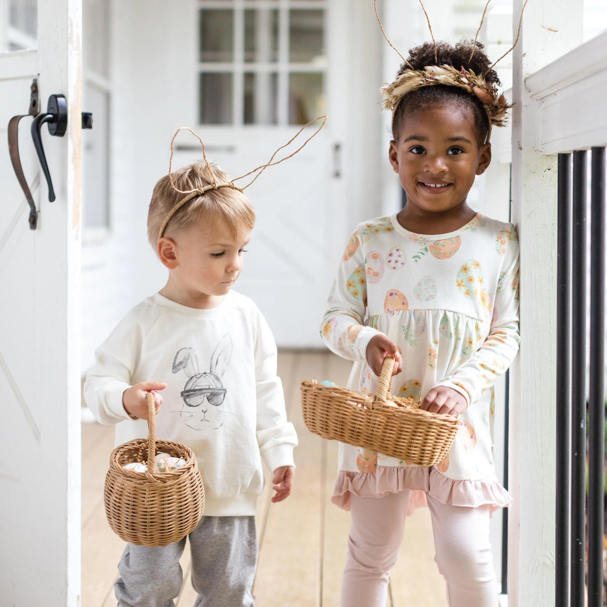 Floral Easter Eggs Tunic & Pants Set - Image 7
