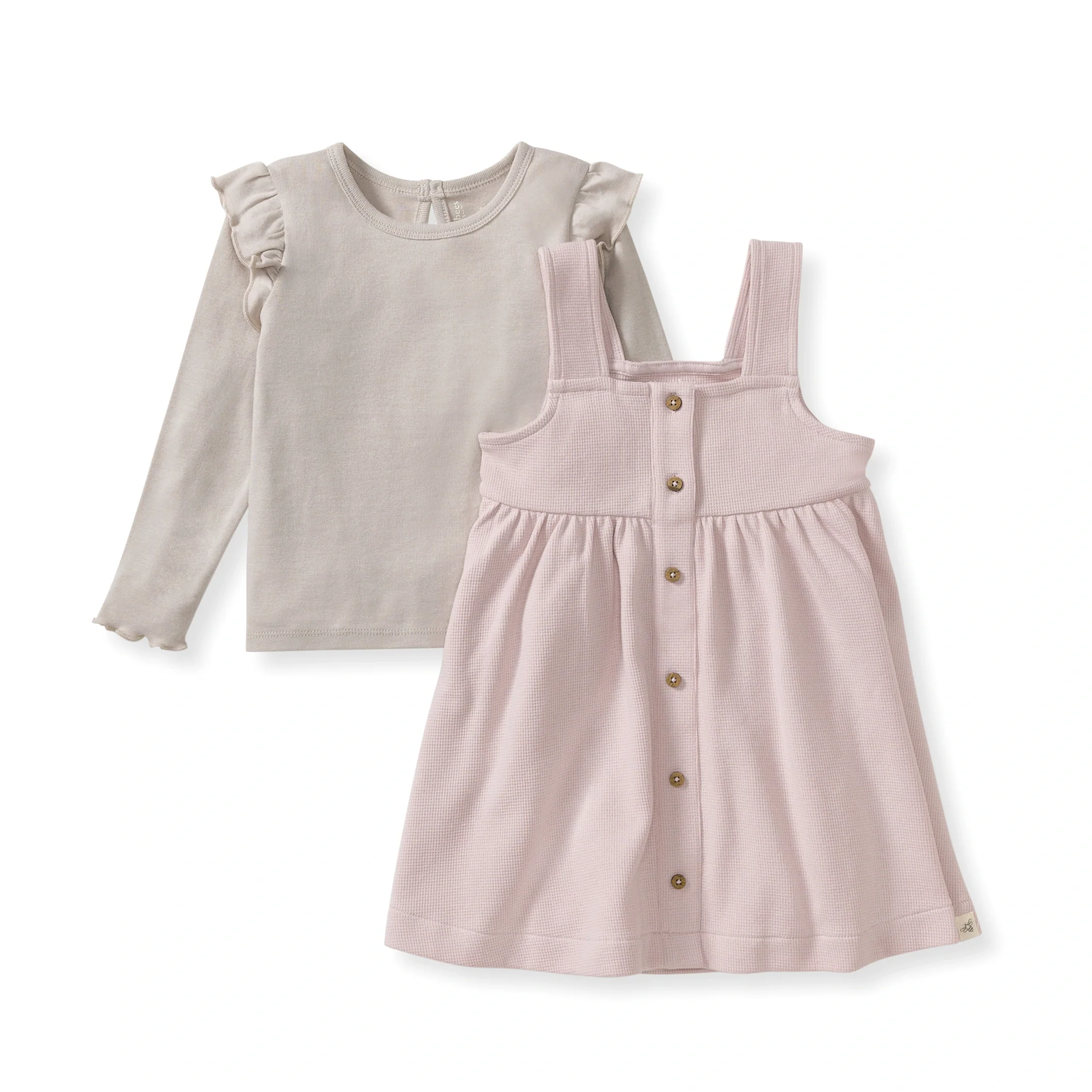 Flutter Organic Tee & Thermal Dress Set