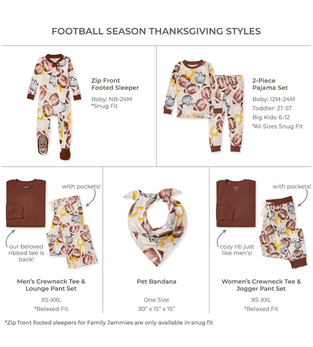 Football Season Organic Matching Women's Pajamas - Image 4