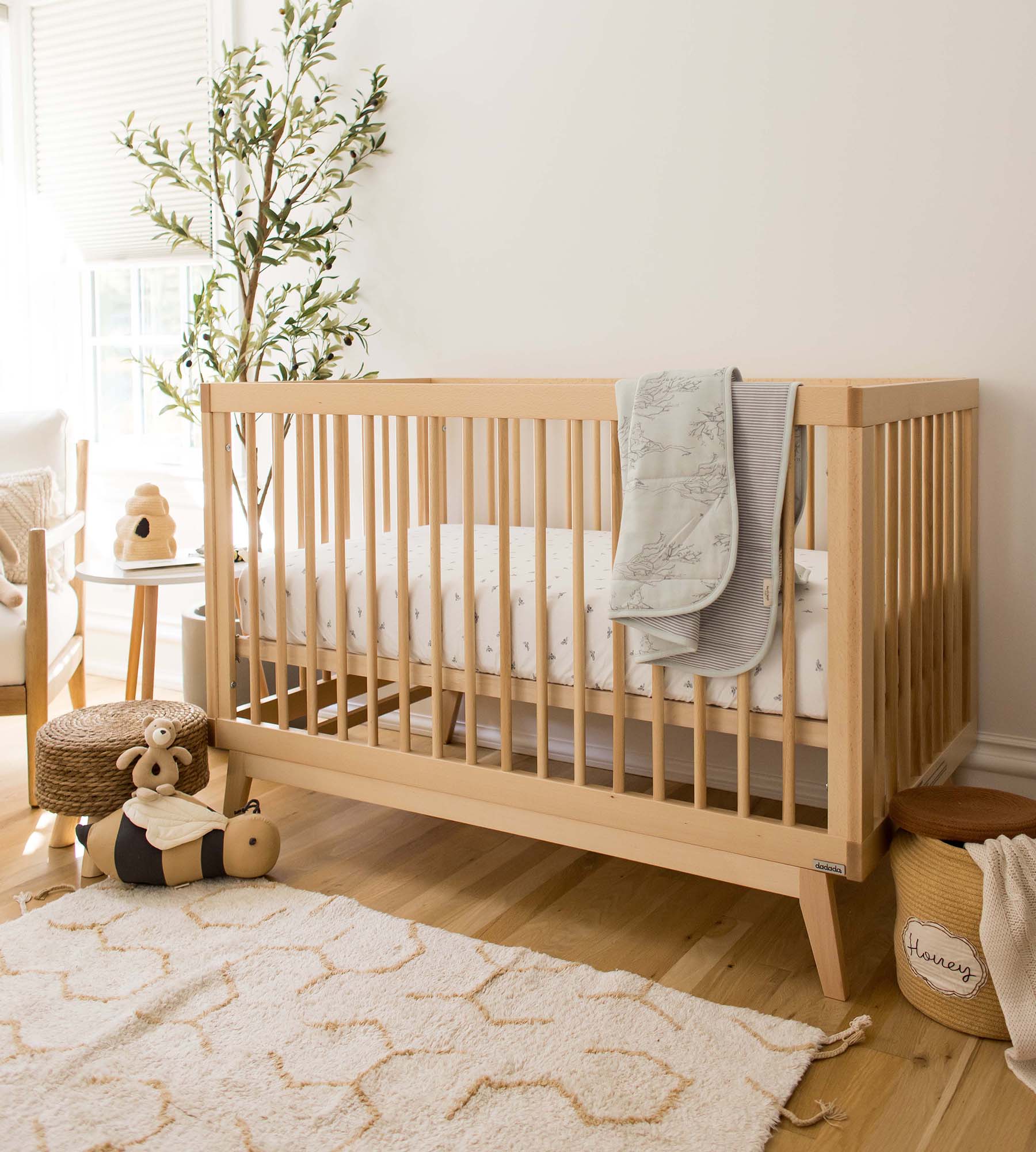 Golden Bee Organic Cotton BEESNUG® Fitted Crib Sheet - Quarry - Image 6