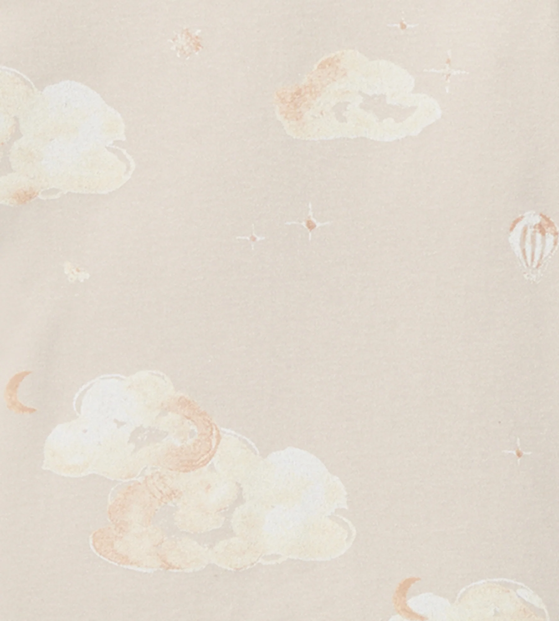 Good Night Sky Organic Cotton Crib Sheets Set of 2 - Limestone - Image 2