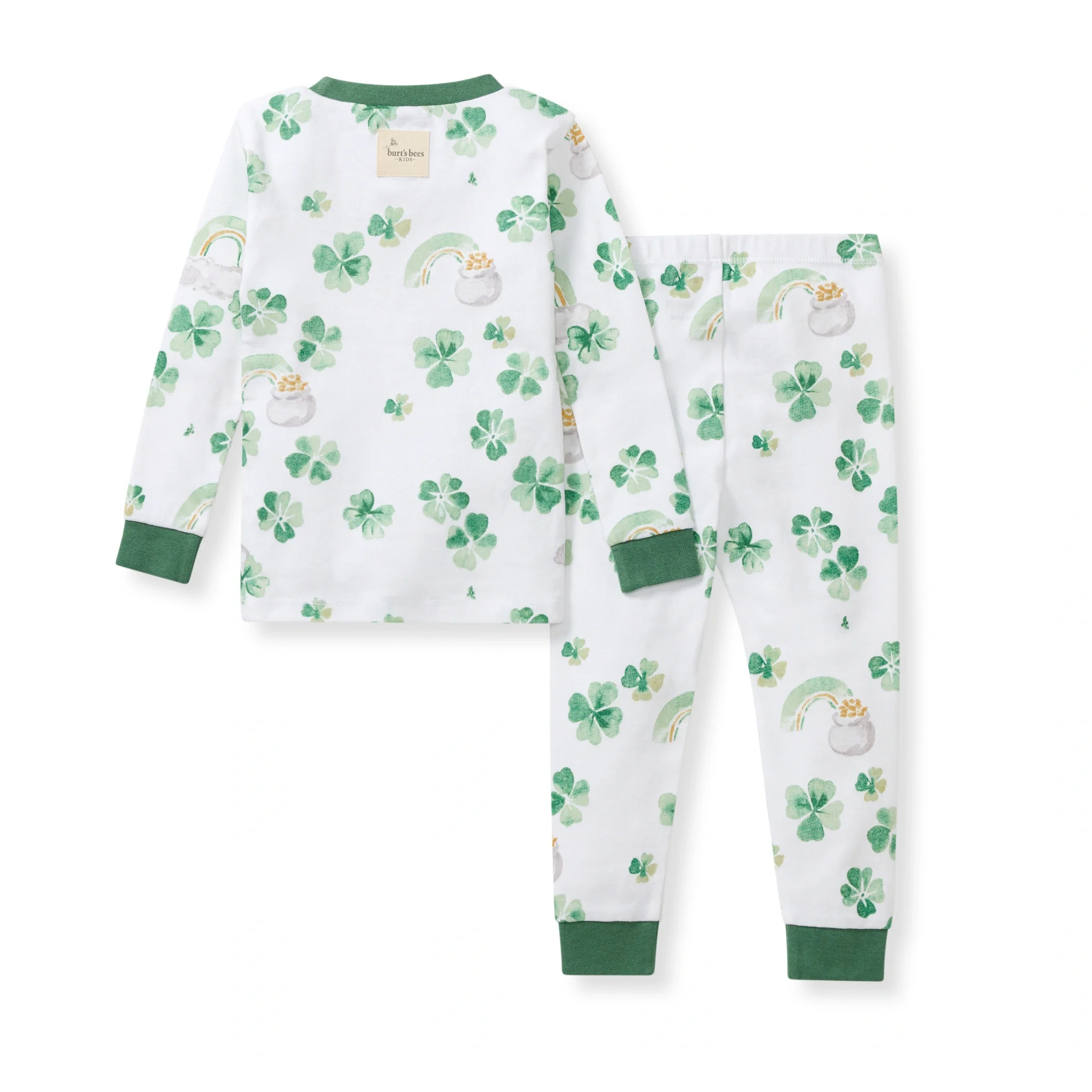 Happy Go Lucky Organic Cotton Two-Piece Pajamas - Image 4