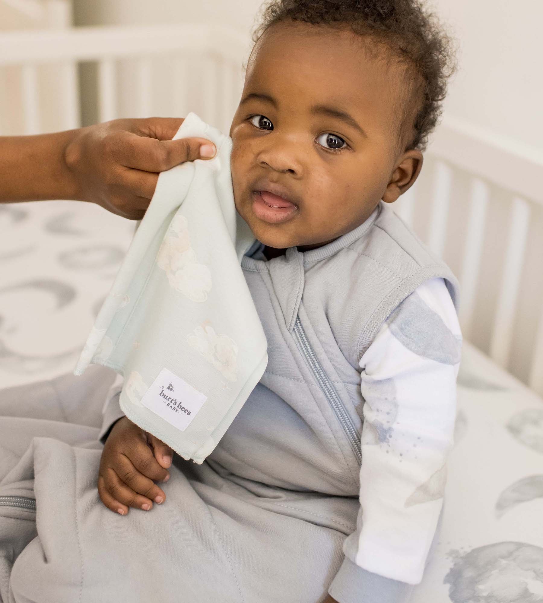 Hello Moon Organic Cotton Burp Cloths 5 Pack - Image 2