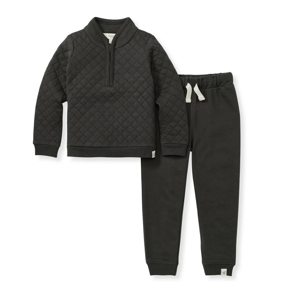 Holiday Quilted Organic Cotton Set - Ash