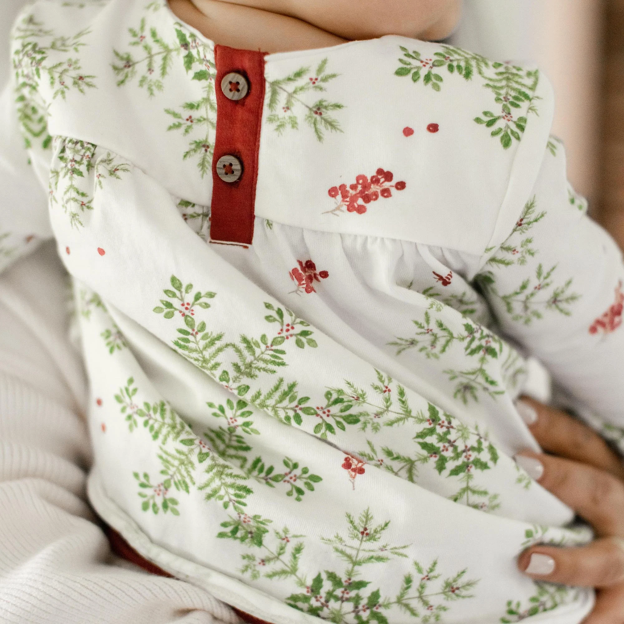 Holiday Snowflakes Organic Tunic & Pants Set - Image 6