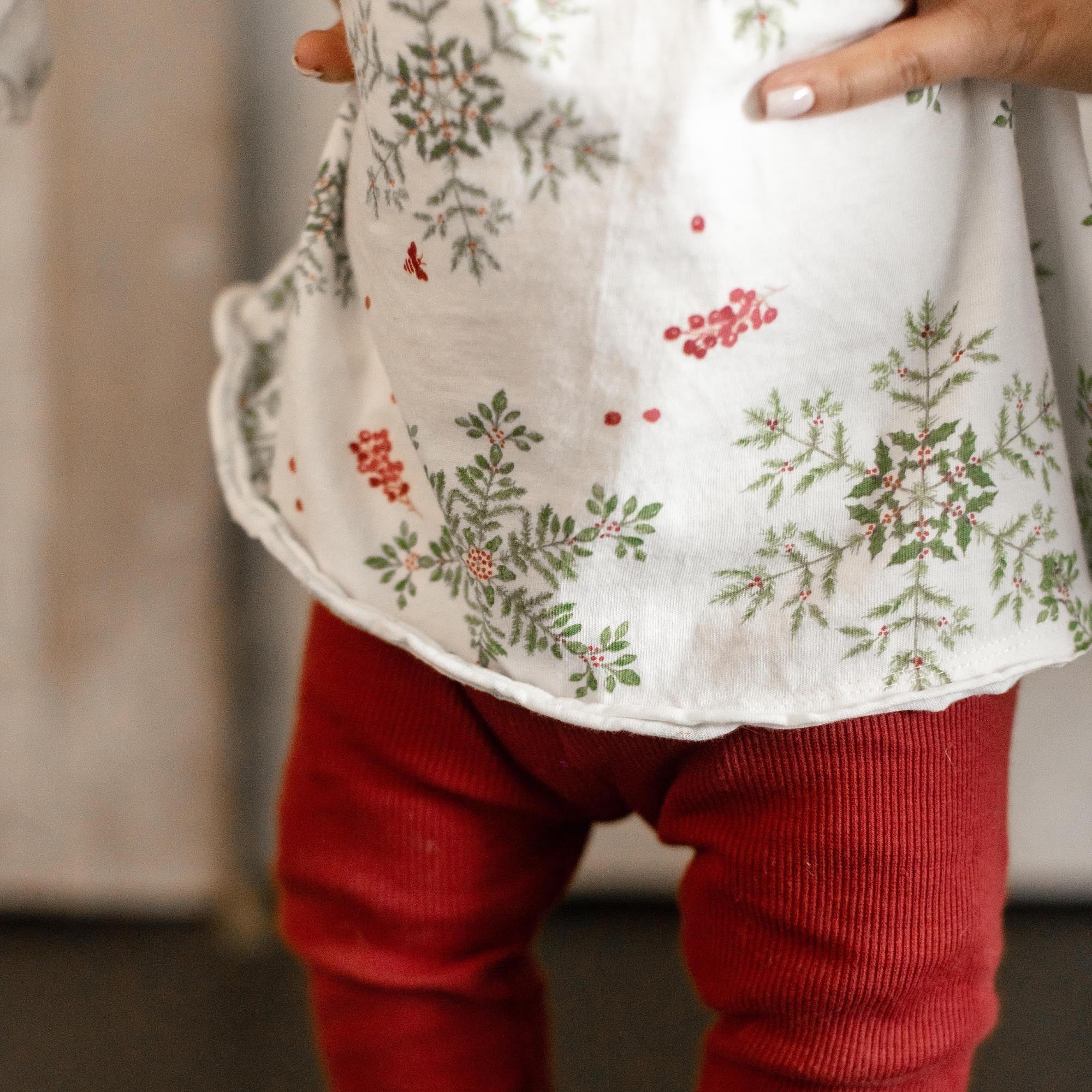 Holiday Snowflakes Organic Tunic & Pants Set - Image 7
