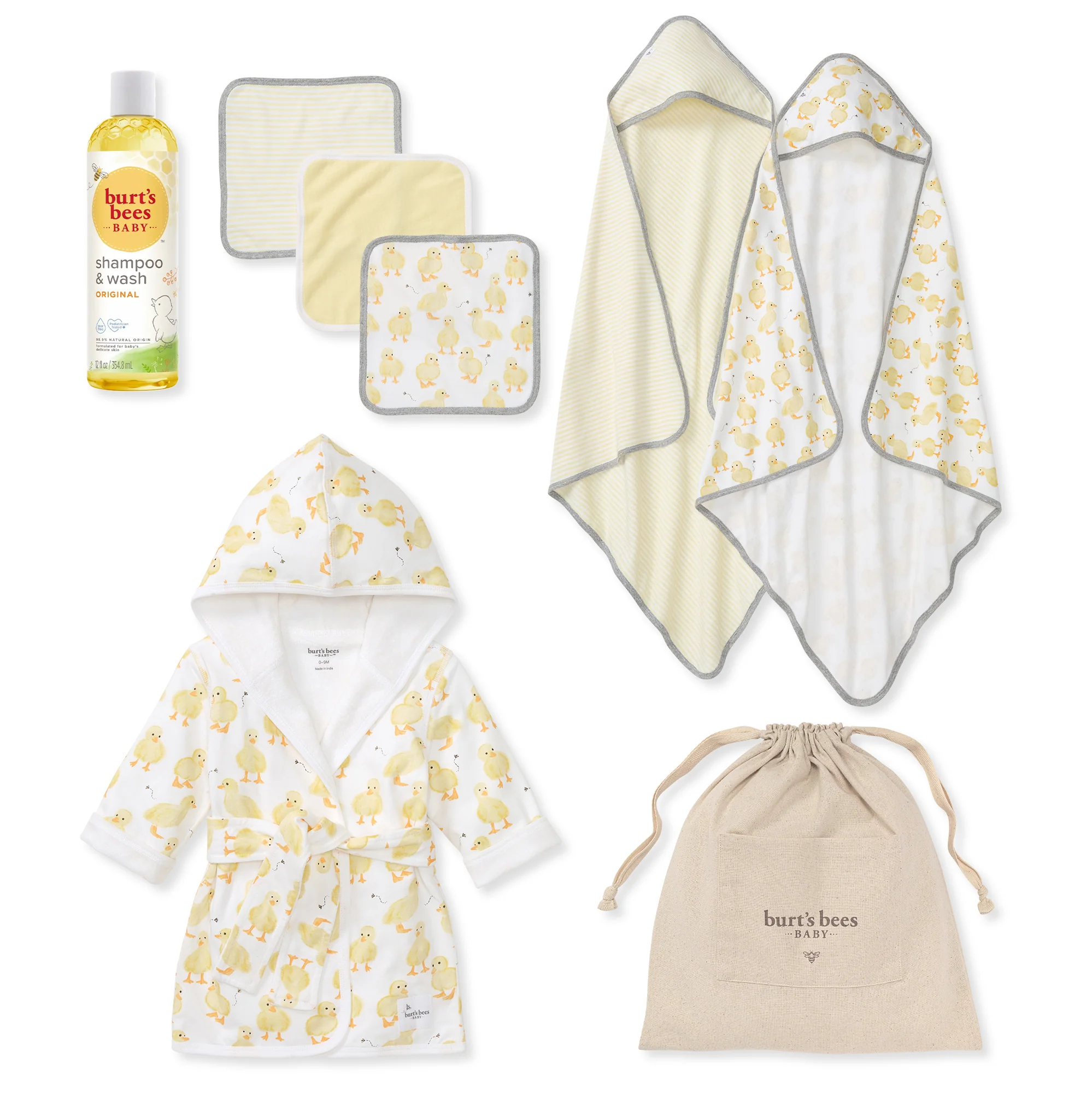 Little Ducks Bath Time Baby Gift Set ($80 Value) - Image 2