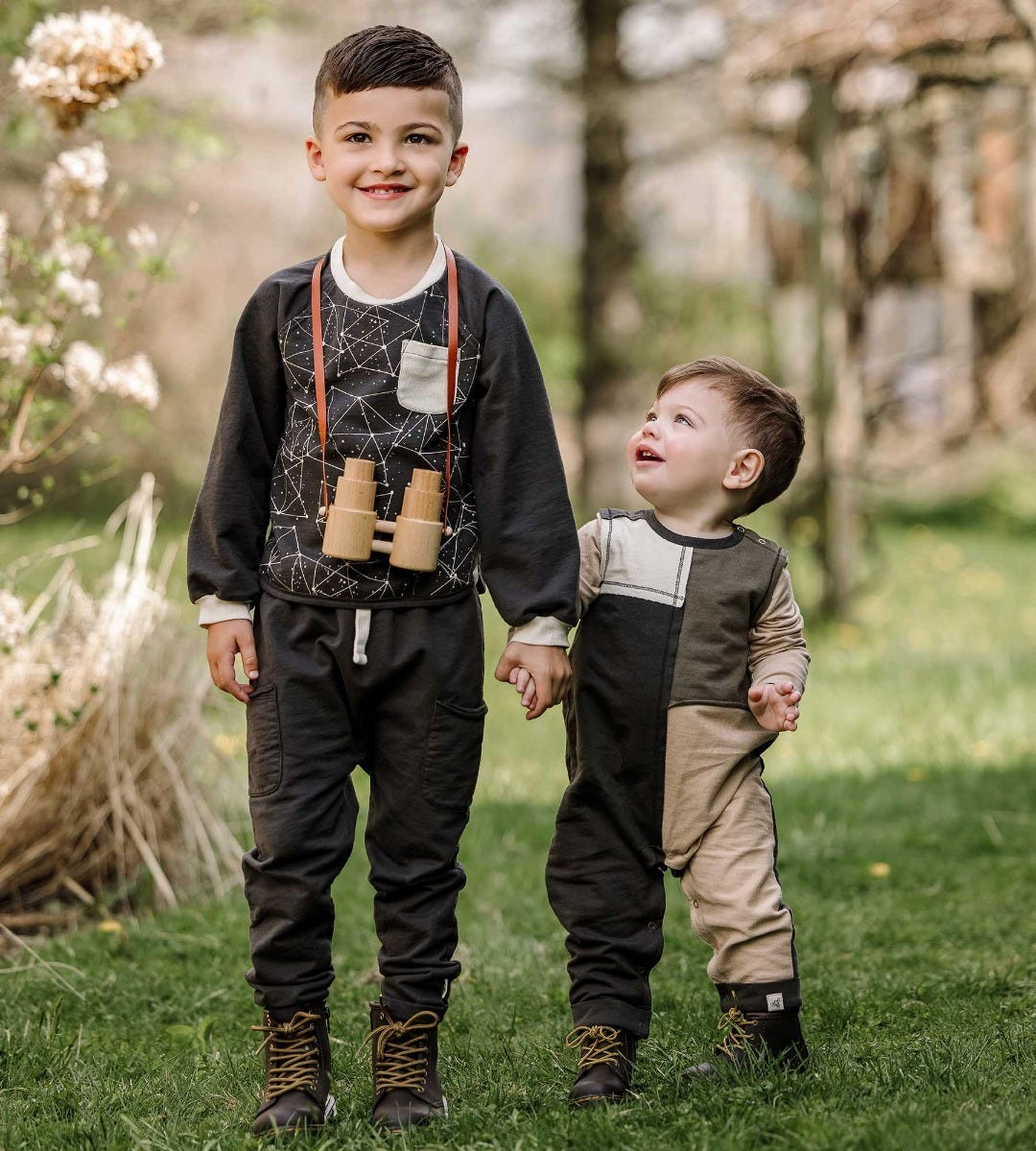 Look Up Organic Boy Shirt and Pants Set - Image 4