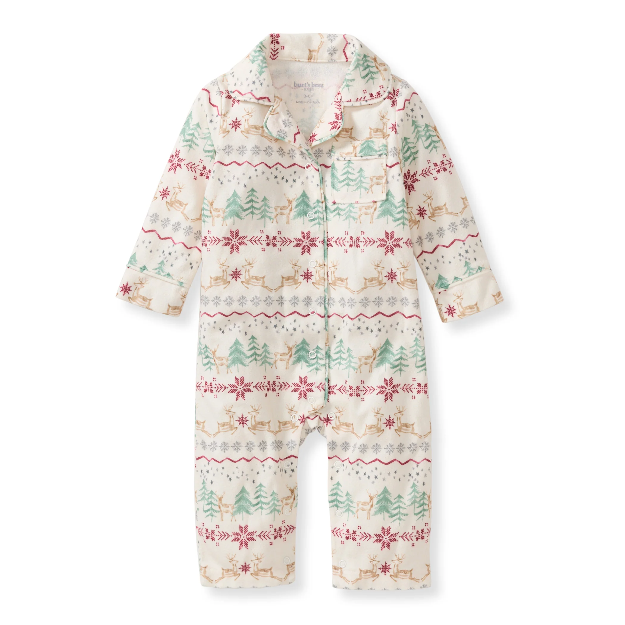 Magical Forest Fair Isle RepreveĀ® Flannel Jumpsuit
