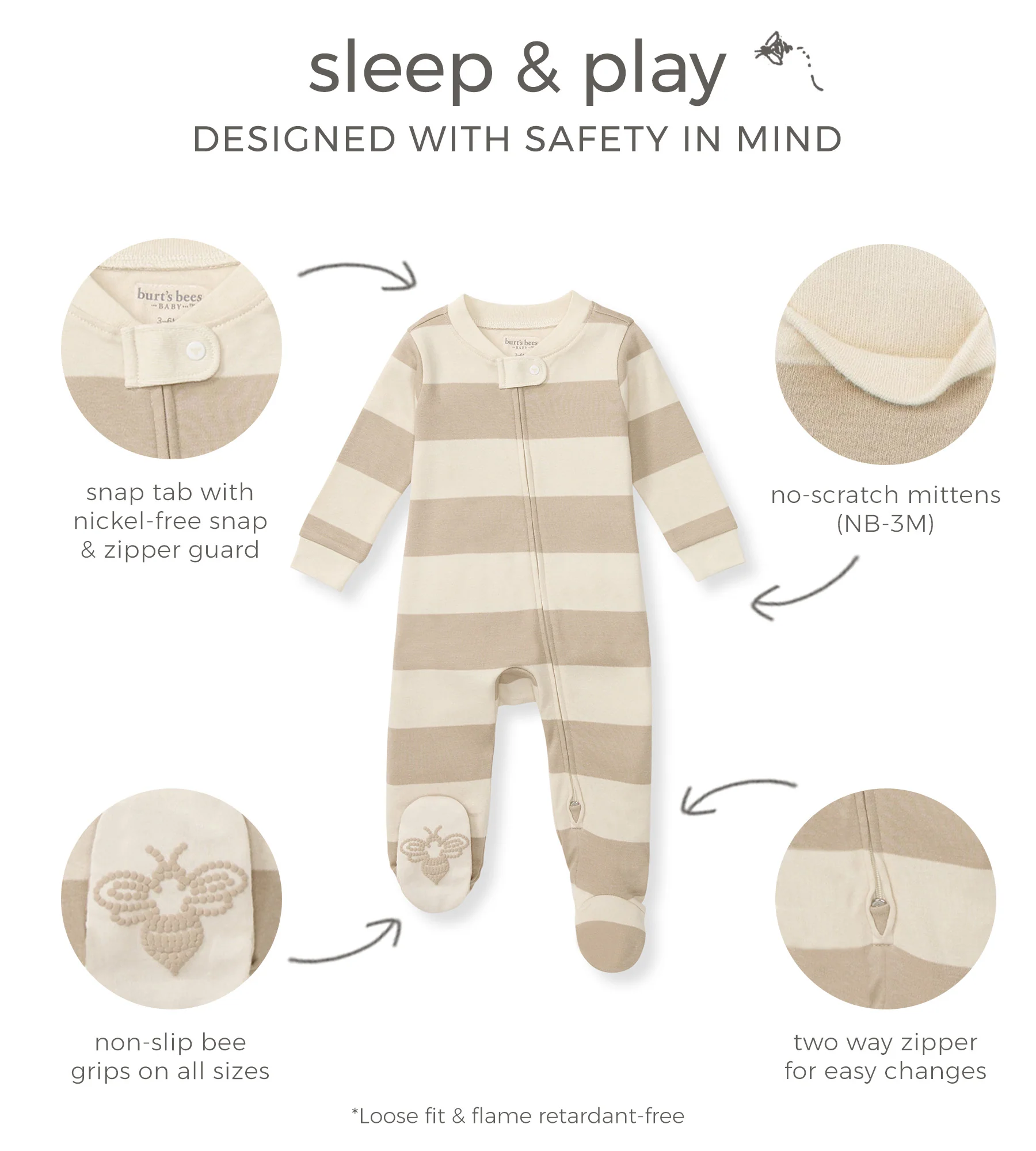 Moonlight Clouds Organic Cotton Footed Sleep & Play - Image 5