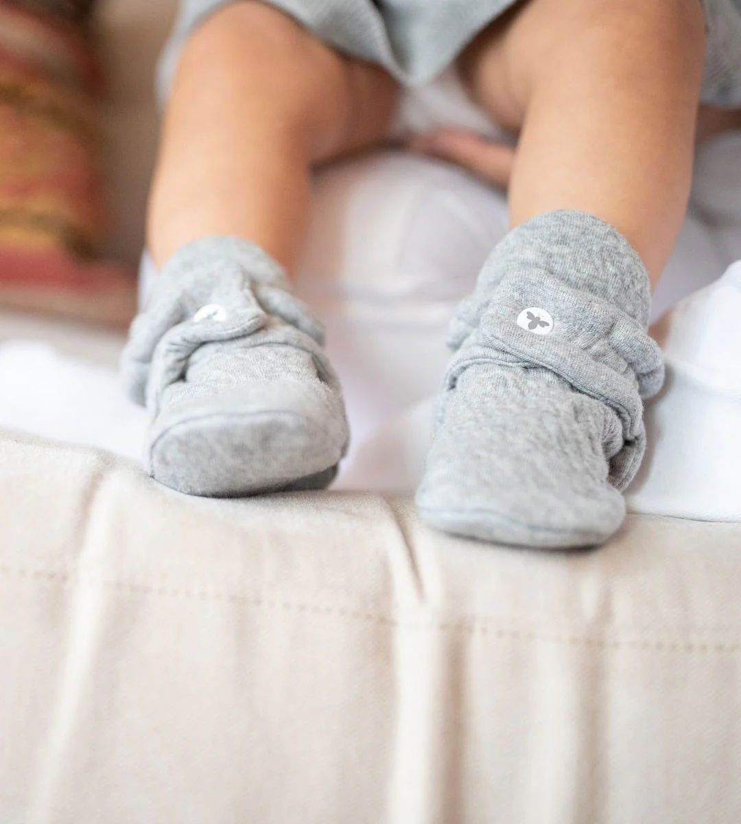 Quilted Bee Organic Cotton Baby Booties - Image 2