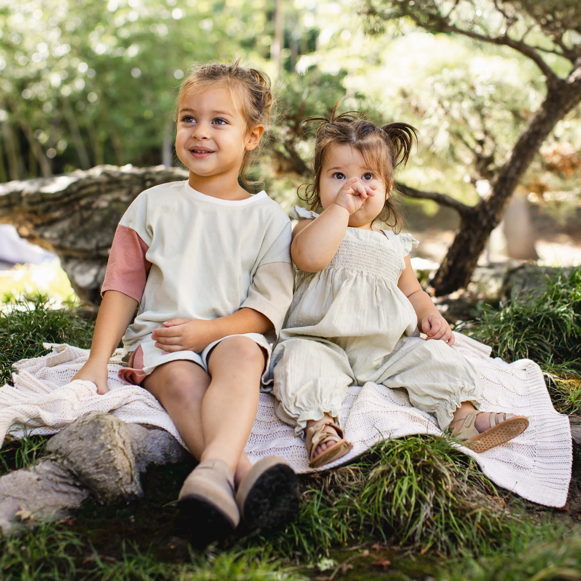 Seersucker Organic Baby Girl Jumpsuit - Image 6