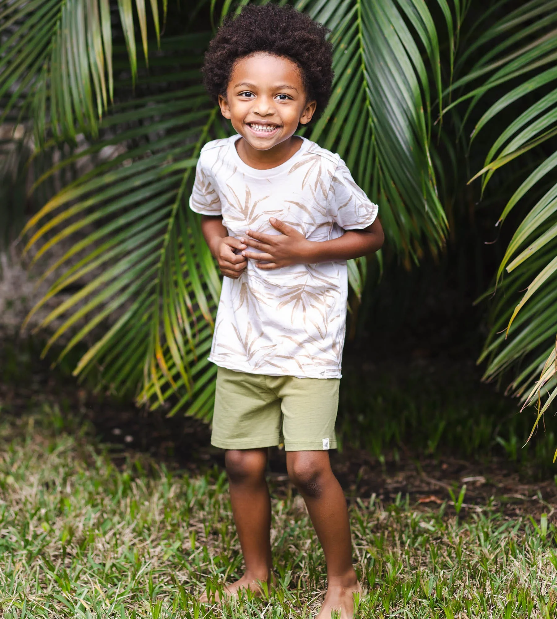 Shady Palms Organic Boy Top & Shorts Set - Image 5