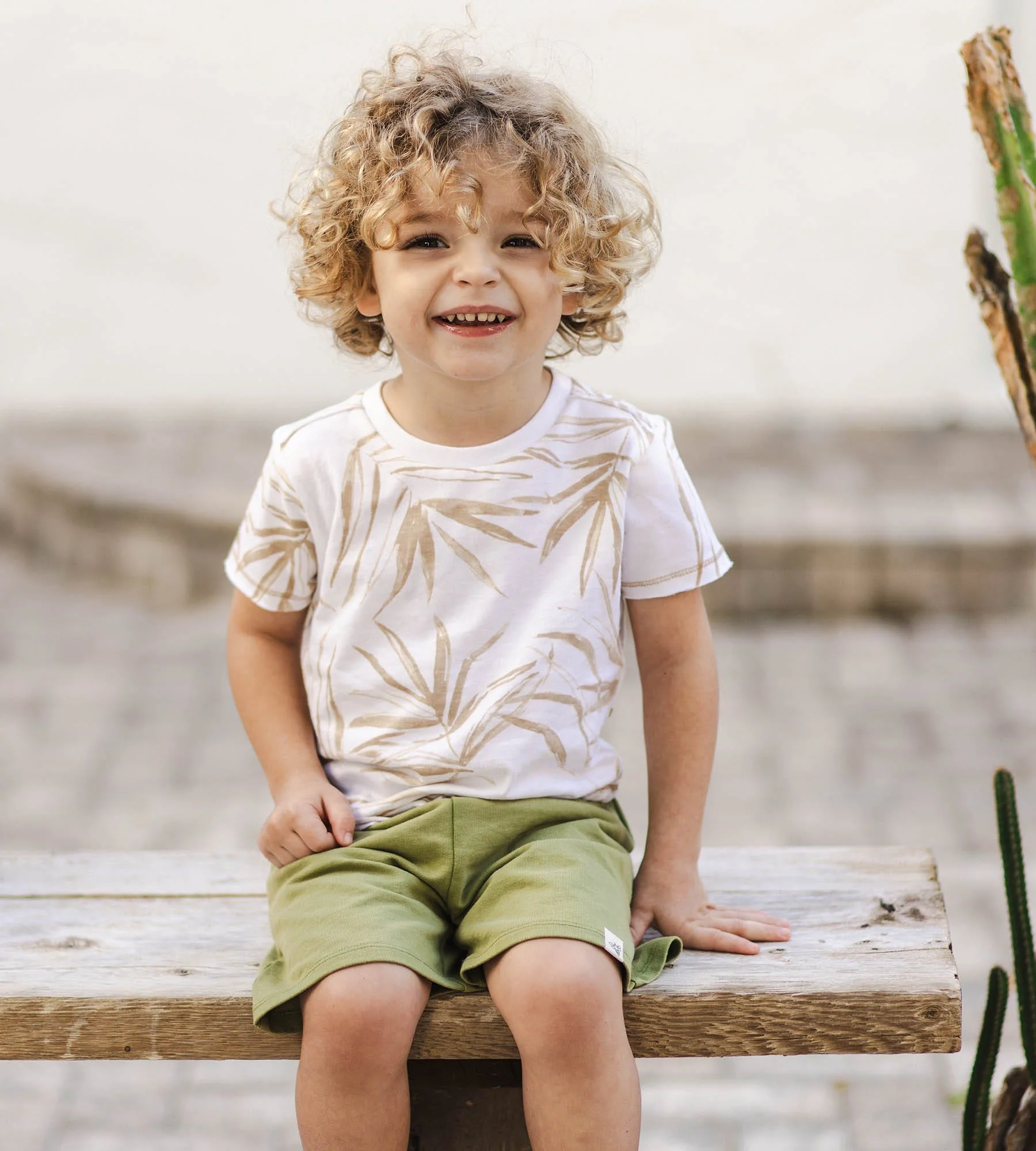 Shady Palms Organic Boy Top & Shorts Set - Image 7