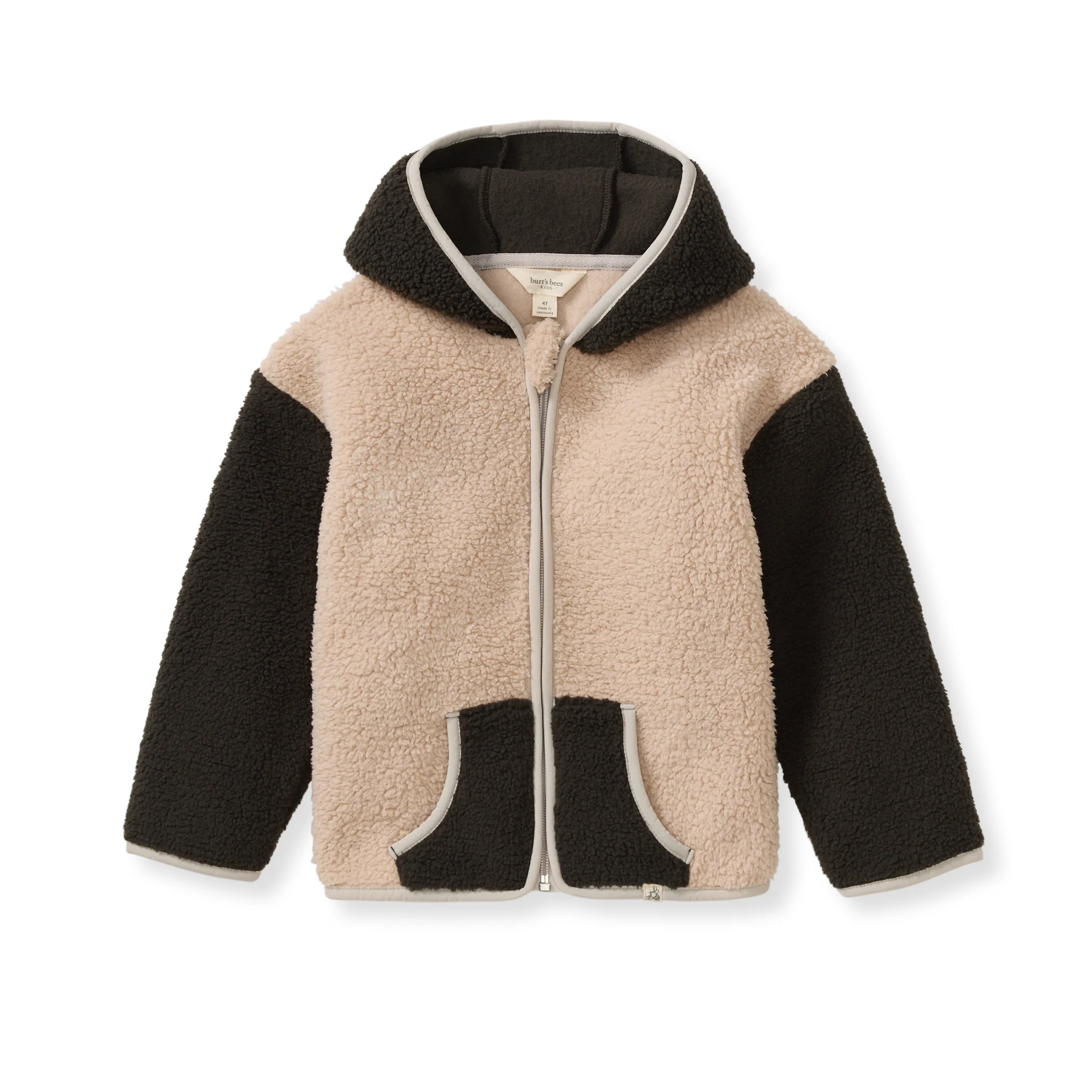 RepreveĀ® Sherpa Zip Front Jacket - Delicate Doe
