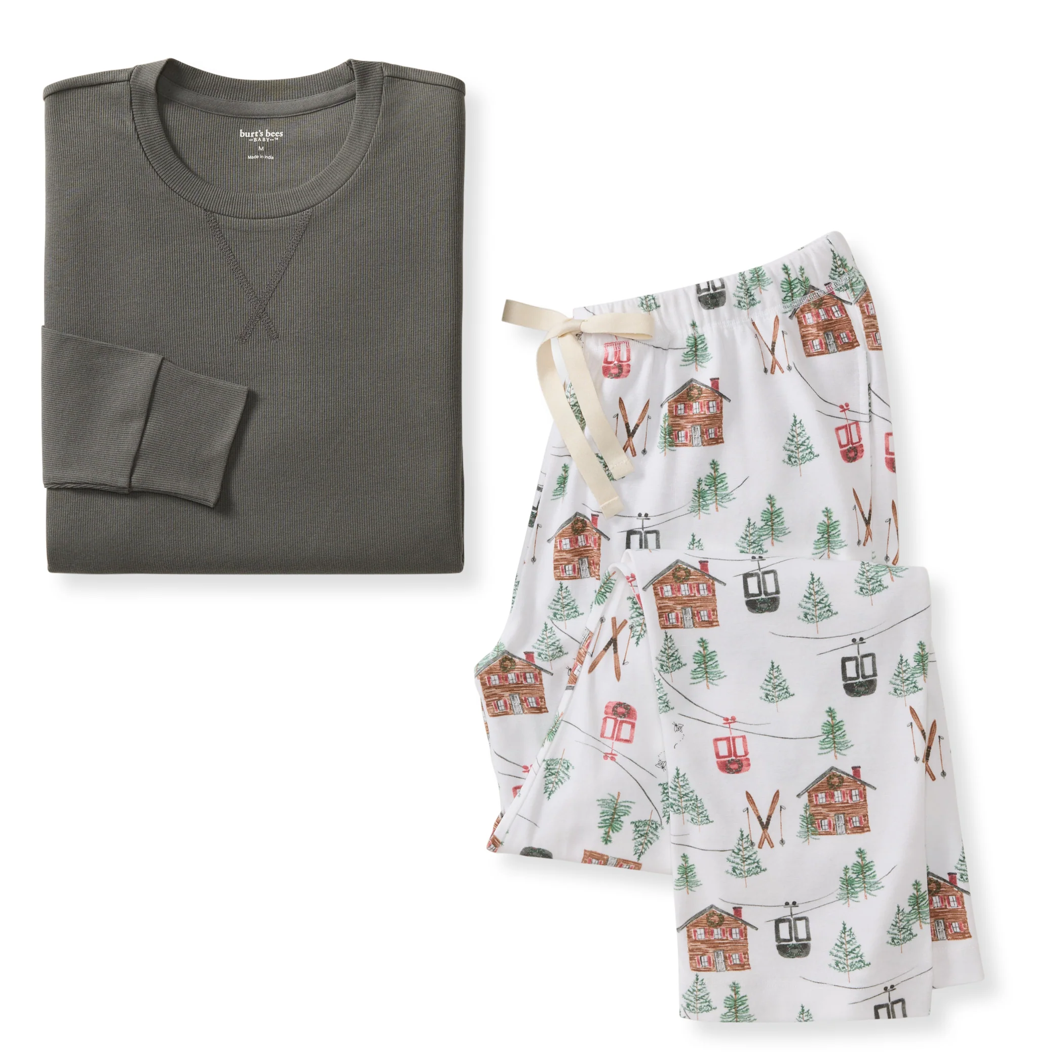 Ski The Alps Matching Family Pajamas