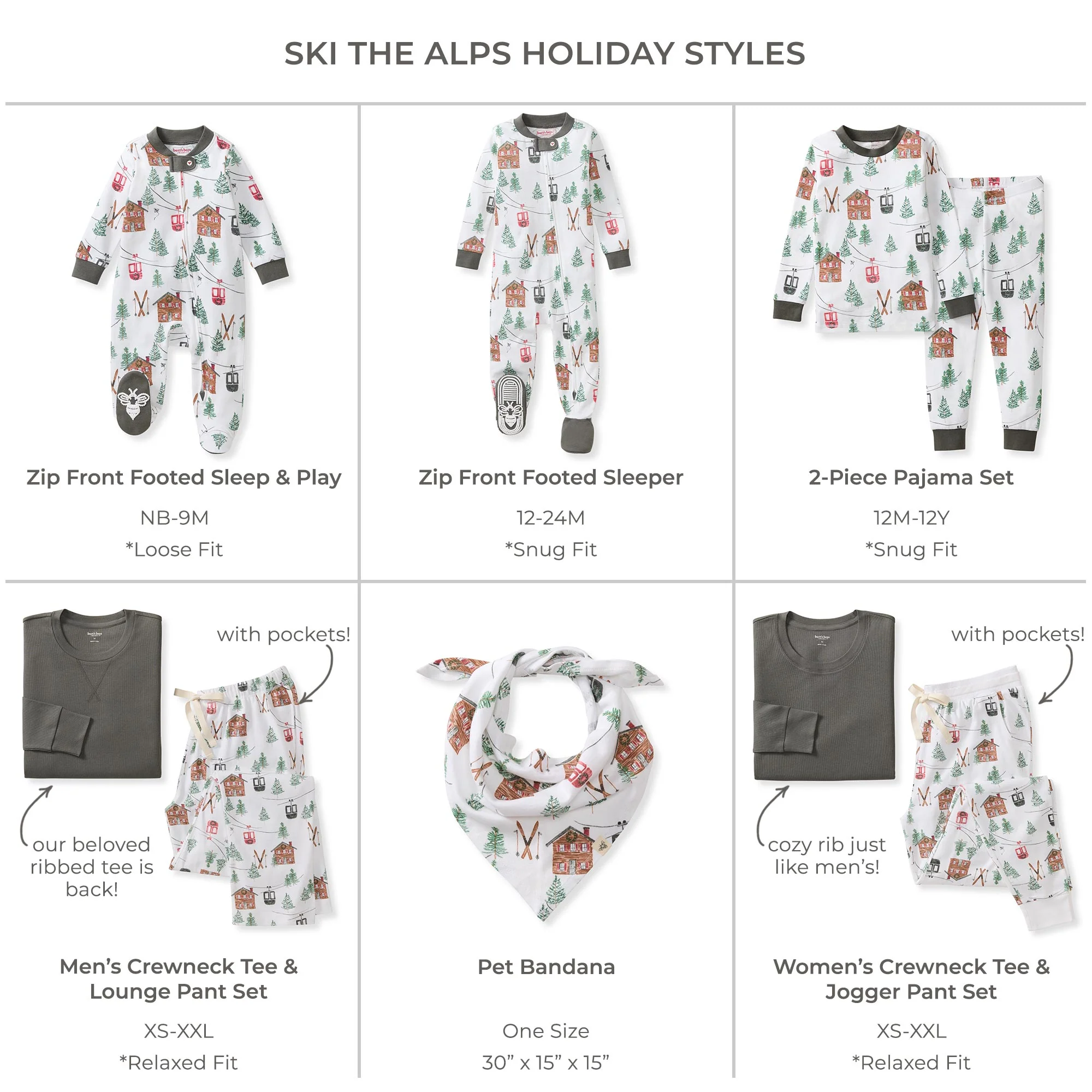 Ski The Alps Matching Family Pajamas - Image 10