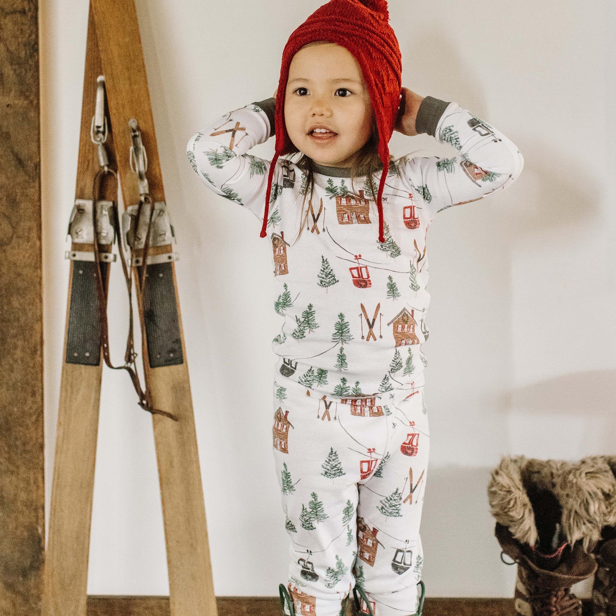 Ski The Alps Matching Family Pajamas - Image 7
