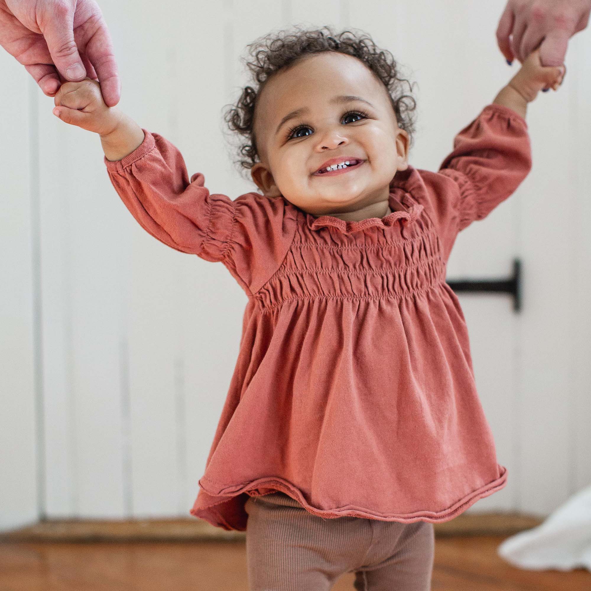 Smocked Organic Tunic & Pants Set - Image 2
