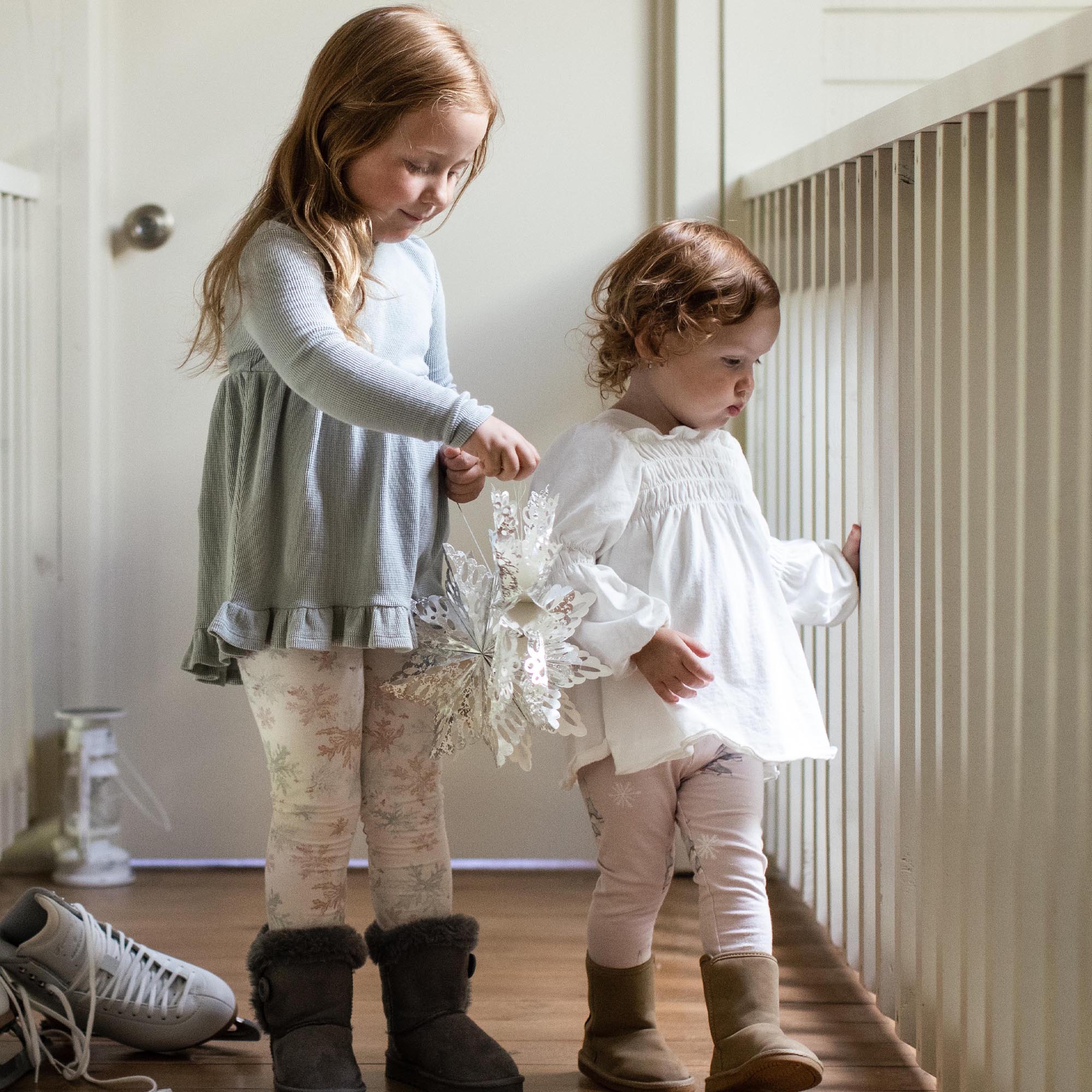 Snowflake Flurries Organic Tunic & Pants Set - Image 9