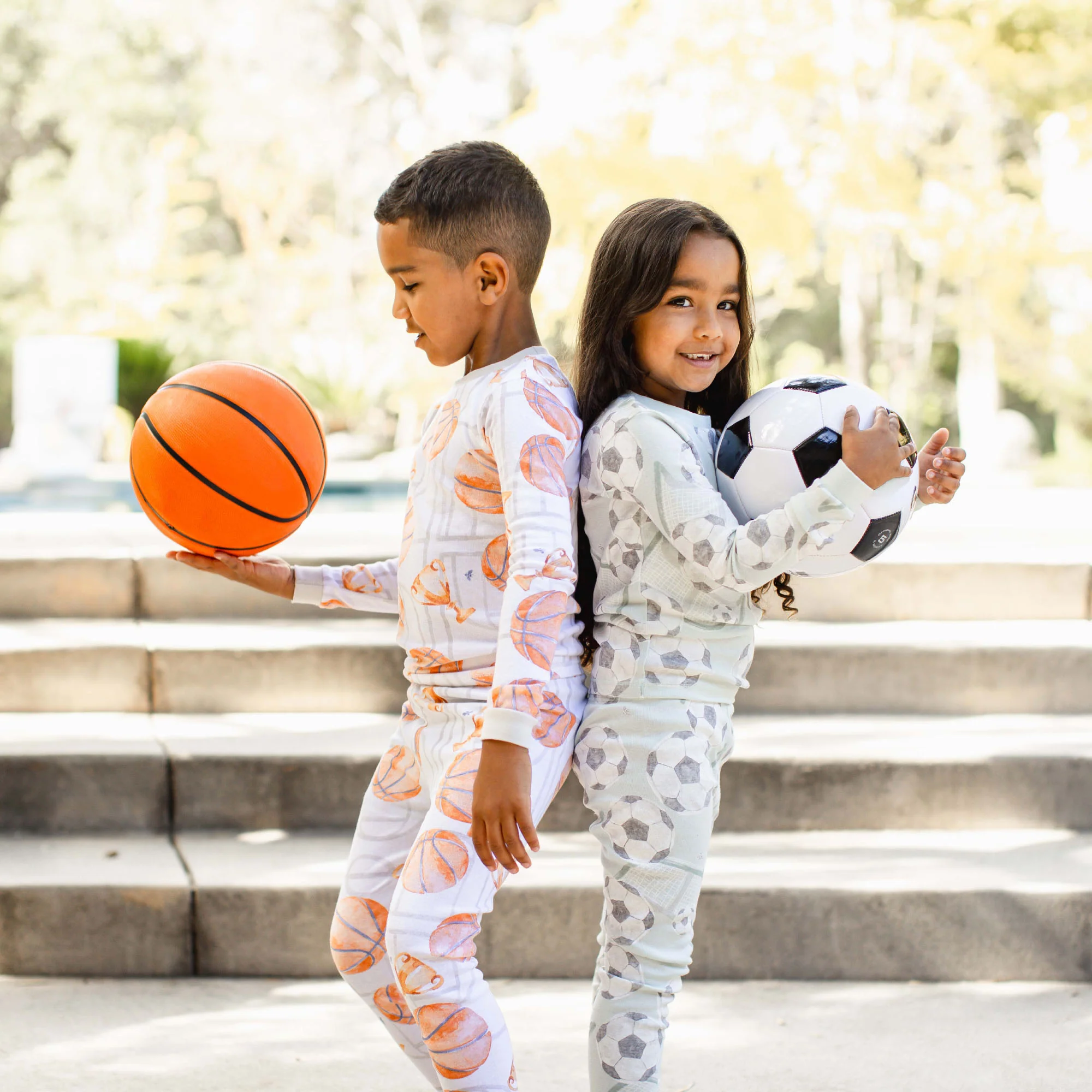 Soccer Goal Organic Cotton Two-Piece Pajamas - Image 5