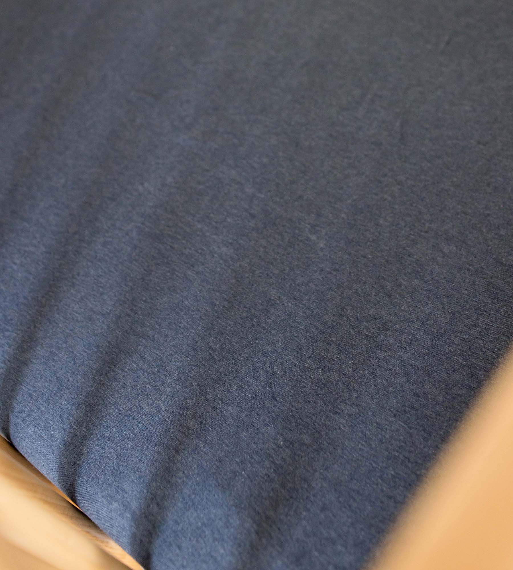 Solid Organic Cotton BEESNUGĀ® Fitted Crib Sheet - Nightfall - Image 3