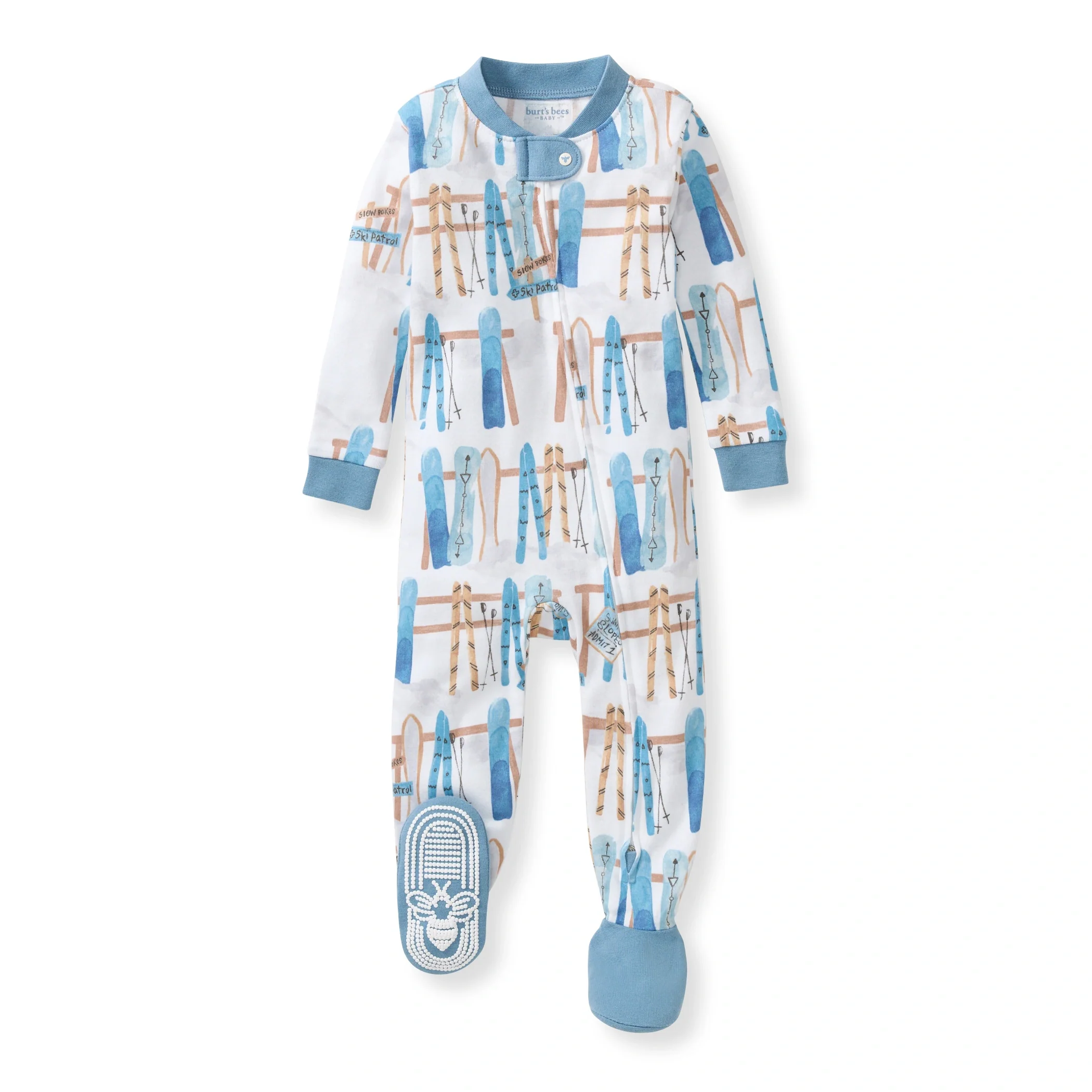 Sunrise Slopes Organic Cotton Sleeper - Mountain Blue