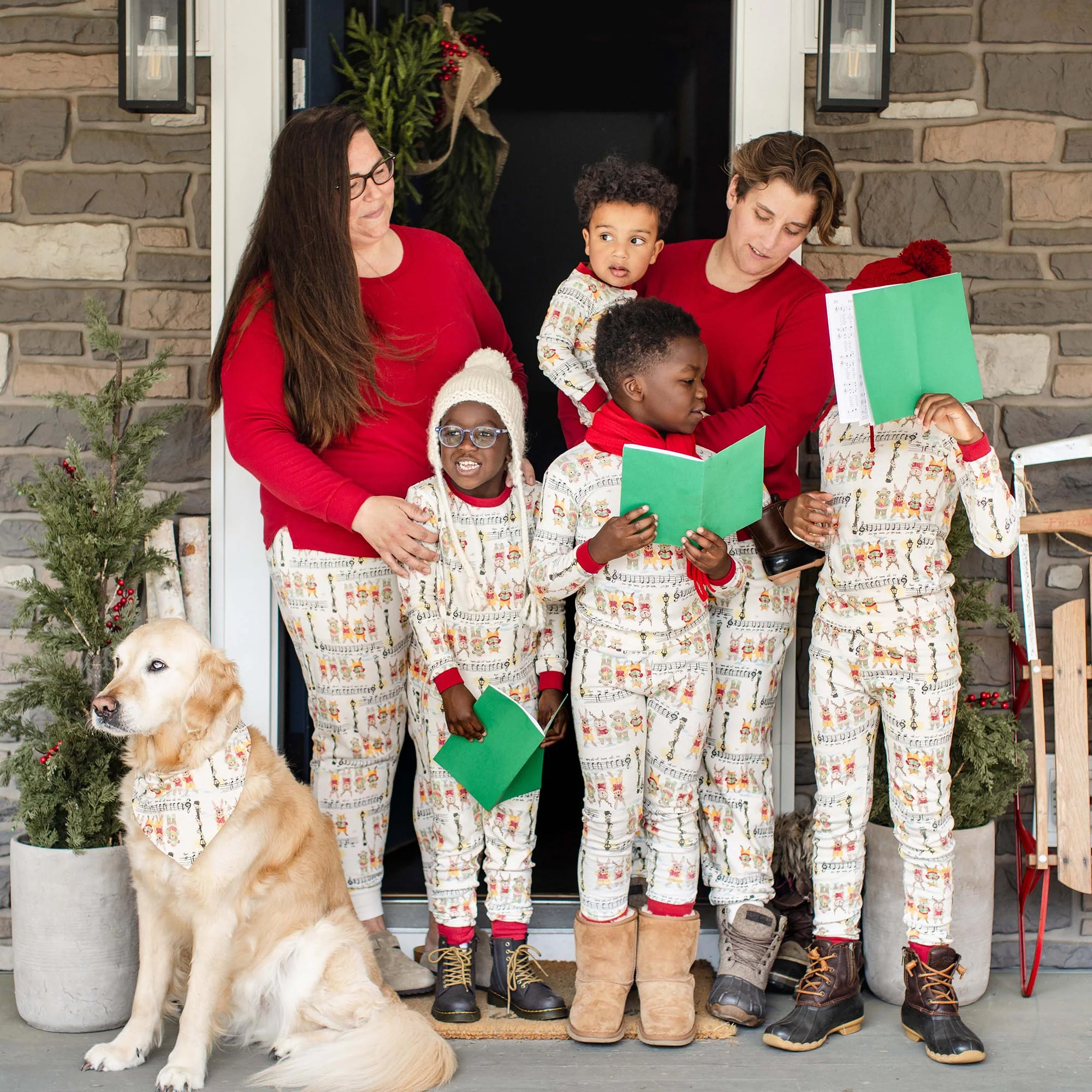 Sweet Carolers Matching Family Pajamas - Image 9