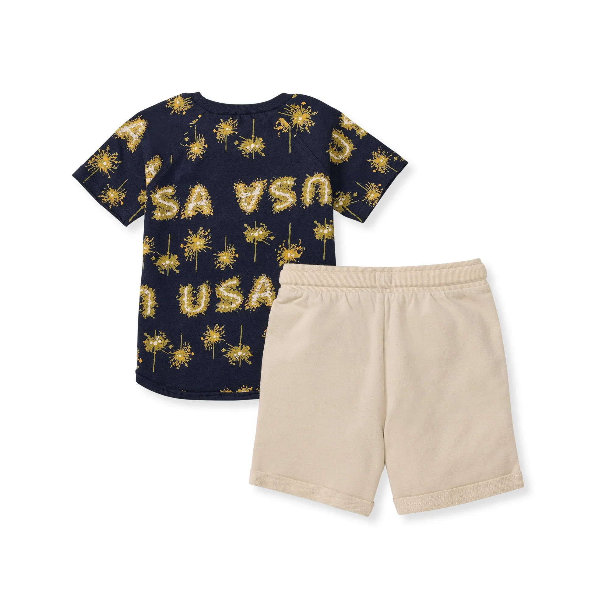USA Organic Cotton Boy Top & Shorts Set - Image 3