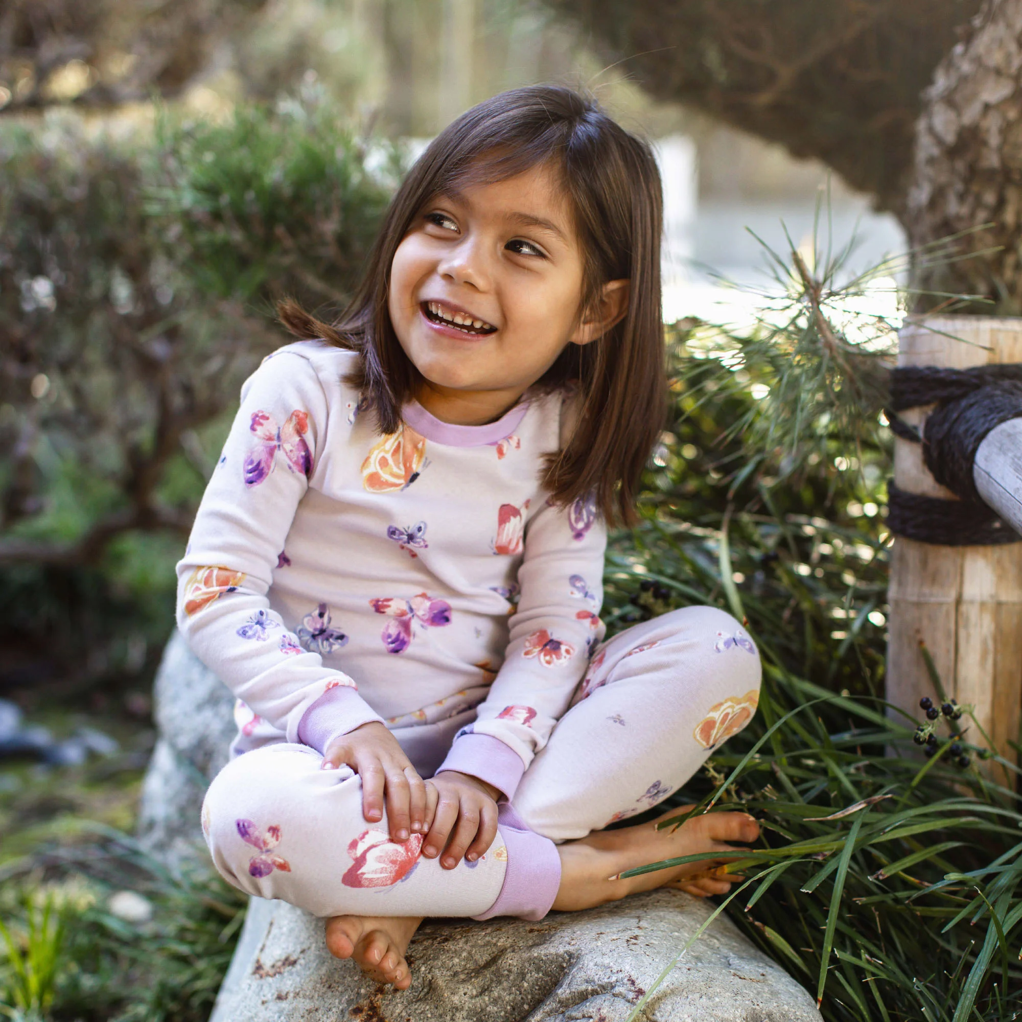 Wings A Flutter Organic Cotton Two-Piece Pajamas - Image 2